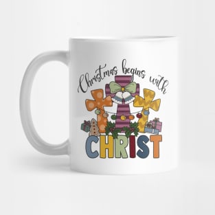 Christmas Begins With Christ Mug